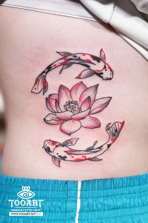 Tadashi Tattoo  Cá chép và hoa anh đào Koi fish and cherry blossom tattoo   By Trung Tadashi Add  2831 Phạm Ngũ Lão St D1 Web  tattoovncom   tadashitattoovn 